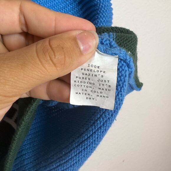 RARE Penelope Gazin Fashion Brand Company Sex House Sweater Vest Size 2XL - Picture 4 of 4